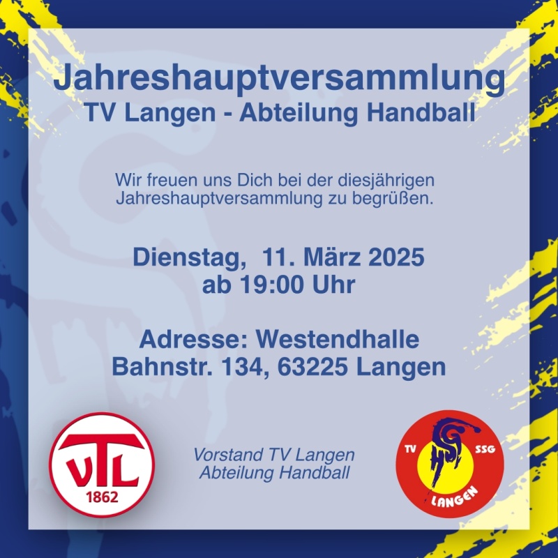 TV Langen Jahreshauptversammlung